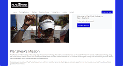Desktop Screenshot of plan2peak.com