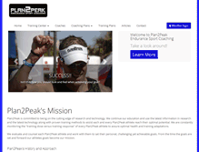 Tablet Screenshot of plan2peak.com